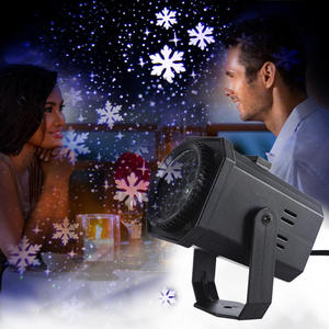 Giáng sinh <span class=keywords><strong>LED</strong></span> giai đoạn đèn laser bông tuyết chiếu thẻ phim mô hình chiếu màu xoay laser ánh sáng môi trường xung quanh - Product Image 6