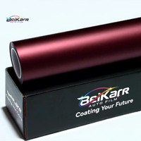 Film TPU BKE Dragon Blood Red Satin Liquid Metal auto-cicatrisant, anti-jaunissement, anti-rayures, protection de peinture pour carrosserie, rouleau de 10 ans