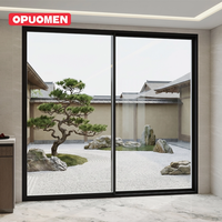 Pintu Geser Interior Aluminium Alloy Modern Berkinerja Tinggi Kaca Tempered Ganda Kedap Suara untuk Kamar Tidur Kamar Mandi Garasi