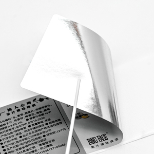 Customized Self-<strong>Adhesive</strong> Roll Labels Waterproof Matte Silver PET <strong>Vinyl</strong> Private Wine &amp; Beer Label <strong>Sticker</strong> for Packaging - Product Image 4