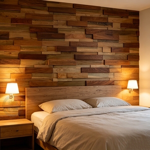Paneles de Pared de Madera Maciza 3D Cumaru, Resistentes al Fuego y Duraderos, para Decoración de Paredes de TV en <span class=keywords><strong>Apartamentos</strong></span> y Villas Modernas - Product Image 1