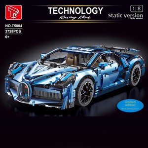 Bloques de Construcción de Superauto Electrochapado T5004 1:8, Modelo de Auto Deportivo <span class=keywords><strong>Bugatti</strong></span> de Alta Precisión, Juguete de Auto de Carreras MOC para Ensamblar - Product Image 2
