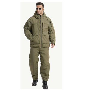 DFG02 Outdoor <b>working</b> camping Winter air cotton padded waterproof temperature lock winter <b>warm</b> insulation thick camouflage suit - Product Image 2