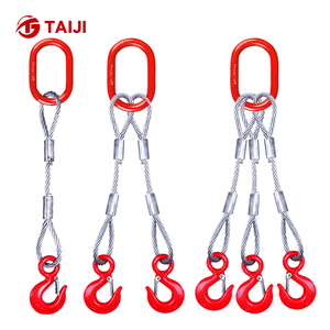 Op Maat Gemaakte 1-poot Draadkabel Sling Haak En <span class=keywords><strong>Loop</strong></span> Fabriek Directe Verkoop Voor Stroppen - Product Image 2