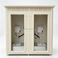 Cabine de toilettes préfabriquée moderne et portable, vente chaude de notre usine chinoise, pour usage extérieur en appartement ou parc, stock disponible en Australie, nouveauté