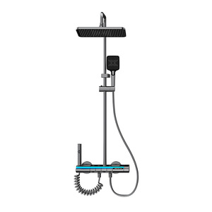 Juego de cabezal de ducha rectangular de 620 mm x 375 mm x 104 mm, termostático, presurizado, para baño, fácil de instalar - Product Image 2