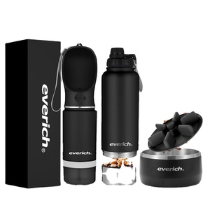 Échantillon GRATUIT Bouteille d'eau de luxe 2-en-1 pour chien, 14oz/22oz, anti-fuite, avec gamelles amovibles - Product Image 2