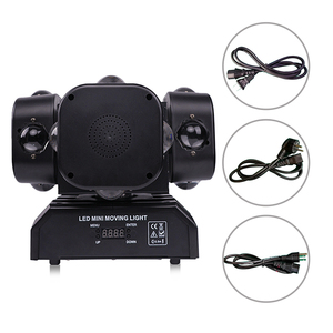 Luz de cabeza móvil RGBW 4 en 1 Led con efectos estroboscópicos Iluminación de escenario Haz giratorio para DJ Disco Club Music Party - Product Image 4