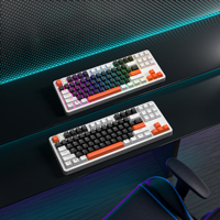 Keyboard Gaming Mekanik Kustom 75% 87-Key DIY Metal RGB Berkabel yang Dapat Diprogram untuk Komputer/Tablet/iPad, Harga Pabrik