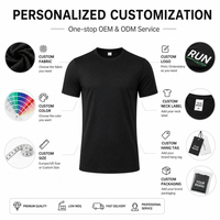 T-shirt personnalisé en soie glacée respirante à séchage rapide pour homme, idéal pour la gym, le sport, les loisirs et le quotidien – Vente en gros