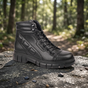 Botas de Cuero Genuino para Hombre 3881, Forro Cálido, Estilo Voyager, con Cordones, para Todas las Temporadas, Venta al Por Mayor, Exportación - Product Image 3