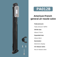 Pompe électrique sans fil intelligente pour voiture et vélo avec manomètre haute pression (>160 PSI) en alliage d'aluminium pour voitures, vélos et motos