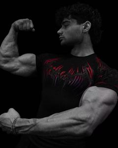 XIANGYU Playeras Deportivas para Hombre de Secado Rápido, Camisetas de Entrenamiento de Fisicoculturismo con Estampado Gráfico, Ropa Deportiva para México - Product Image 6