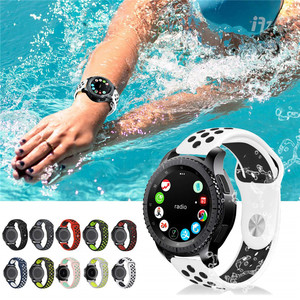 20 22mm Respirant Imperméable bande De Montre En Silicone pour <span class=keywords><strong>HUAWEI</strong></span> Watch <span class=keywords><strong>gt</strong></span>/samsung s3 - Product Image 2