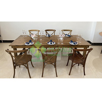 Table pliante en bois de pin pour l'extérieur, style Antique, pliant