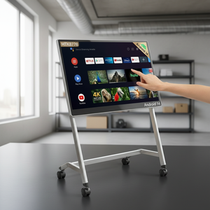สมาร์ททีวีพกพา Android 14 สีขาว ขนาด 21.5 นิ้ว และ 24 นิ้ว หน้าจอสัมผัส 4K ชิปประมวลผล MTK8778 แรม 6GB ความจุ 128GB แบตเตอรี่ 15000mAh ไฟแบ็คไลท์ LED จอขนาดใหญ่แบบอินเทอร์แอคทีฟ - Product Image 3