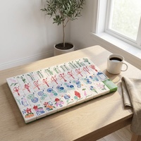 Jeu de Mahjong Américain Chinoiserie Botanique Vert 160 Tuiles Acrylique 3 Couches Gravé Grue et Lanterne Prêt à Expédier OEM