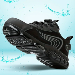 Zapatos de Seguridad con Hebilla Giratoria para Hombre y Mujer, Suela Suave y Ligera, Zapatillas de Trabajo Protectoras, Botas Transpirables para Hombre - Product Image 4