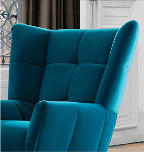 Divano Chesterfield Blu di Lusso per Arredo Casa, Divano Turchese per Soggiorno e Salotto - Product Image 3
