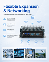 Computadora Industrial Integrada con Doble LAN, 2 COM, USB, HD, VGA, Compatible con Windows y Linux para Control de Máquinas