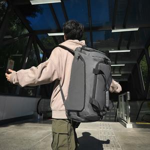 Sac de voyage unisexe, sport, natation, fitness, grande capacité, séparation sec/humide, imperméable, polyester, sensation haut de gamme, pour courts séjours - Product Image 3