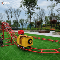 Équipement de parc d'attractions intérieur de qualité supérieure, mini-montagnes russes non motorisées pour projets parent-enfant