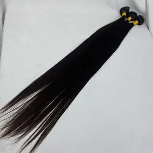סיטונאי שיער לא מעובד ספקים, עצם ישר הודי שיער טבעי הארכת 100% טבעי, גלם הודי שיער צרור מהודו מוכר