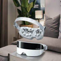 Masseur oculaire intelligent portable Pinrenen avec musique Bluetooth, prise Type-C, batterie 800-1000mAh, nouvelle conception, compresse chaude et vapeur