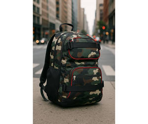 Free sample Skateboard <b>Backpack</b> Business Bag With Skateboard Straps <b>College</b> Business Travel Double Strap Skater Multipurpose Bag - Product Image 2