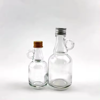 Bouteilles de sirop en verre vides de 1.7 onces avec bouteilles d'échantillon de poignée de boucle pour l'huile de sauce de stockage de lait de jus de potion