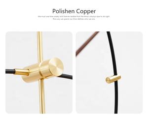 TEBOYTY นาฬิกาแขวนผนังโลหะหรูหราแบบมินิมอลลิสต์,นาฬิกาพระจันทร์สีเทาทันสมัยด้วยมือทำจากไม้วอลนัทนาฬิกาทำด้วยมืออะคริลิกกระจกและไม้ - Product Image 2