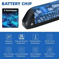 Batterie lithium pour vélo électrique 52V 20Ah 25Ah avec cellules 21700 pour tube diagonal, Bateria Bicicleta Electrica