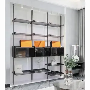Customize Closet Cabinet Multi-function Creative Aluminum Home Decoration Storage layer Morden Organizer Shelf Living Room