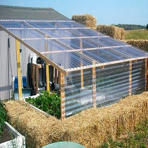 Modèle gris fumée T1052 T1060 T1070 matériau vierge en plastique ondulé PC feuille polycarbonate toit Pnales 1.1mm 1.3mm - Product Image 4