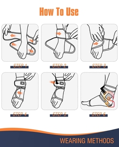 Nước nóng mắt cá chân bọc hỗ trợ ấm trị liệu nén cho mắt cá chân bong gân điều trị, Chủng, viêm khớp, sưng chân và cơ bắp phục hồi - Product Image 5