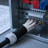 Câble d'alimentation VV 4 conducteurs isolé PVC gaine PVC 0.6/1kV Cuivre 4x25 4x35 4x50mm² pour installation fixe intérieure