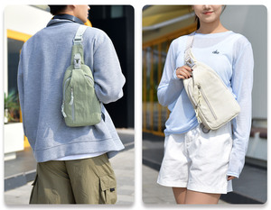 กระเป๋าคาดอก RUIQUWIN แฟชั่นแบบ unisex น้ำหนักเบา ระบายอากาศได้ดี กันน้ำ ทนทาน พกพาสะดวก เหมาะสำหรับเล่นกีฬา - Product Image 4