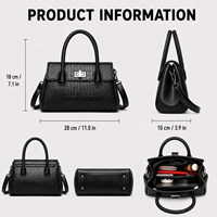 Sac à bandoulière de qualité pour femme, sac à main motif crocodile, poignée tressée élégante, mode, OEM ODM, vente en gros personnalisée, MOQ 20 pièces