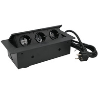 Prise de bureau escamotable haut de gamme de luxe, norme européenne, multiprise dissimulée 16A 250V USB Type-C pour la maison et le bureau