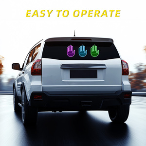 Lampe de doigt de geste d'intérieur de <span class=keywords><strong>voiture</strong></span> <span class=keywords><strong>avec</strong></span> télécommande Lumière de décoration d'affichage de fenêtre arrière pour accessoires de <span class=keywords><strong>voiture</strong></span> Feux indicateurs - Product Image 2