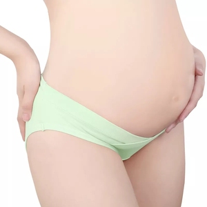 Biancheria intima di maternità di cotone 2002 a forma di U a vita bassa <span class=keywords><strong>slip</strong></span> gravidanza per donne incinte Plus Size mutandine vestiti - Product Image 5