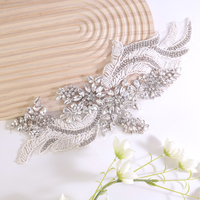 Accessoire floral unique en strass de cristal à 12 facettes pour robe de mariée, technique de couture, utilisation polyvalente pour sacs, vêtements, chaussures YUGU