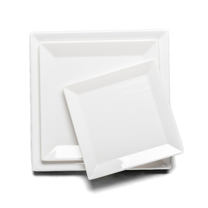 <span class=keywords><strong>Assiette</strong></span> <span class=keywords><strong>carrée</strong></span> en mélamine blanche, vente en gros d'usine, pas cher - Product Image 2