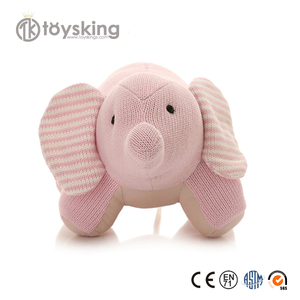 Cute wool Elephant toys regalo divertente per amici e bambini lovely home deco knitting wool toys materiale di sicurezza in cotone organico - Product Image 1