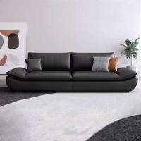 Juego de Sofás Seccionales Minimalistas Italianos, Sofá Cama con Respaldo Súper Alto y Asientos Súper Profundos, Color Crema Claro, Modular, de Lujo, para Sala de Estar de Hotel
