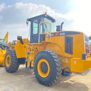 Chargeuse sur pneus LG 856, godet de 3 m, poids de la machine de 18 à 20 tonnes, équipement de construction robuste de couleur jaune, modèle 2024, puissance de 123 kW - Product Image 4