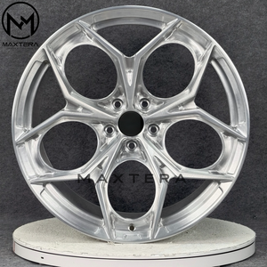 Maxtera <span class=keywords><strong>ล้อ</strong></span>แม็กแบบฟอร์จตามสั่งสี<span class=keywords><strong>เงิน</strong></span> P111SC สไตล์ M5 M4 M3รถปอร์เช่911รถ - Product Image 2