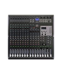 Console de mixage audio professionnelle en métal MA-12PRO 12 canaux avec contrôles d'égalisation, stéréo, Bluetooth, USB, 198 effets DSP, alimentation fantôme 48V