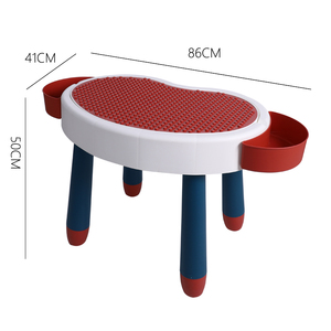 Table de bureau <span class=keywords><strong>en</strong></span> plastique pour enfants et bébés, design mignon à la mode pour la maison et l'étude, prix d'usine Offre Spéciale - Product Image 2