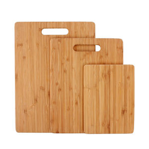 Ensemble de planches à découper en bambou de 3 tailles (petite, moyenne, grande), faciles à nettoyer, avec trou de suspension pour la cuisine à domicile - Product Image 2